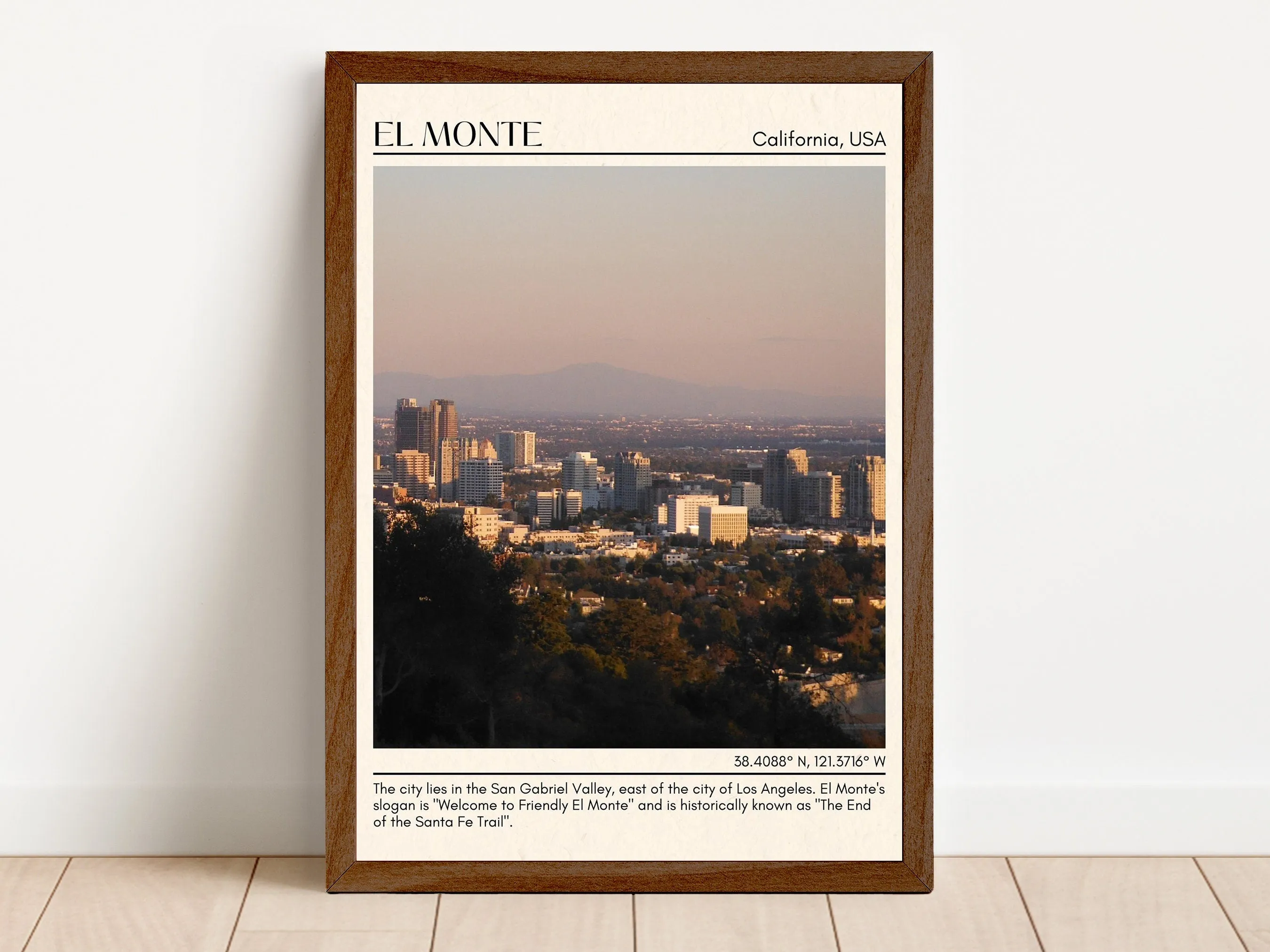 El Monte Minimal Wall Art, California, USA