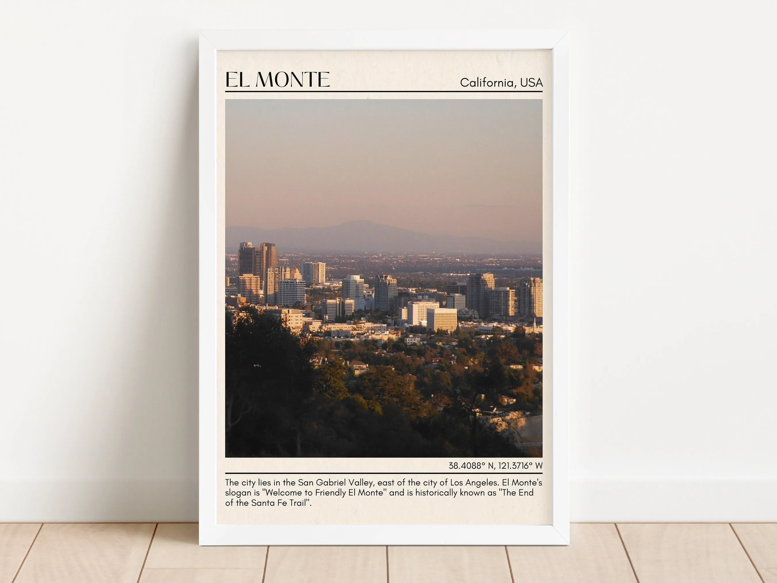 El Monte Minimal Wall Art, California, USA