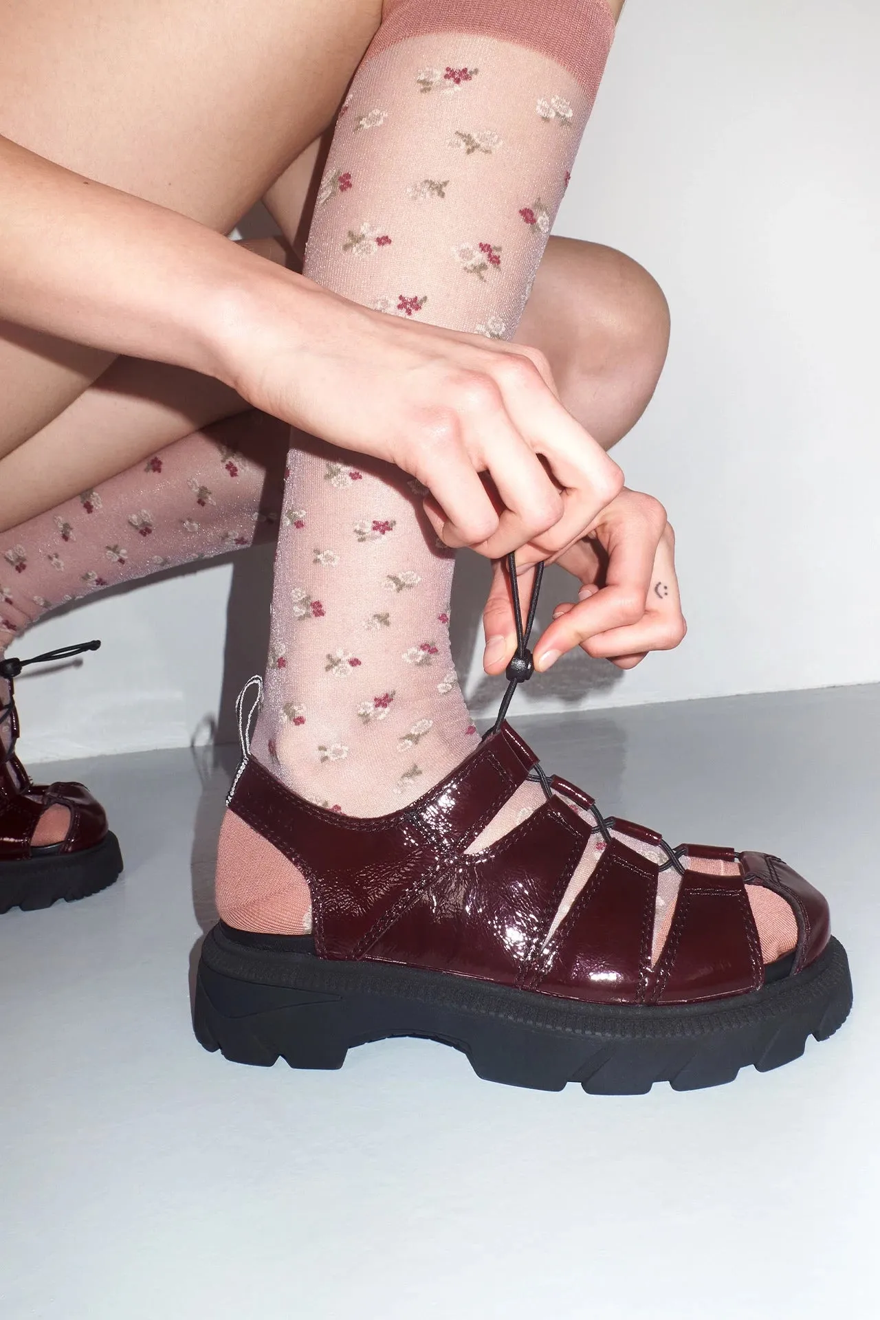 Eunice Sandals Burgundy
