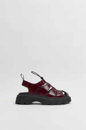 Eunice Sandals Burgundy