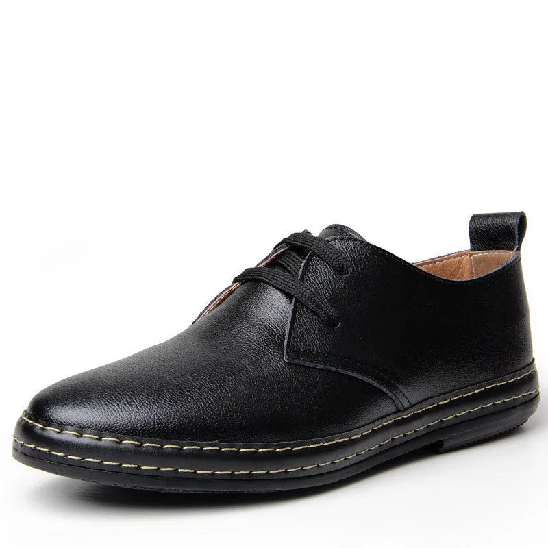 Fashion Genuine Leather Men Shoes Original Summer Flats Casual Breathable Oxfords Shoes For Men