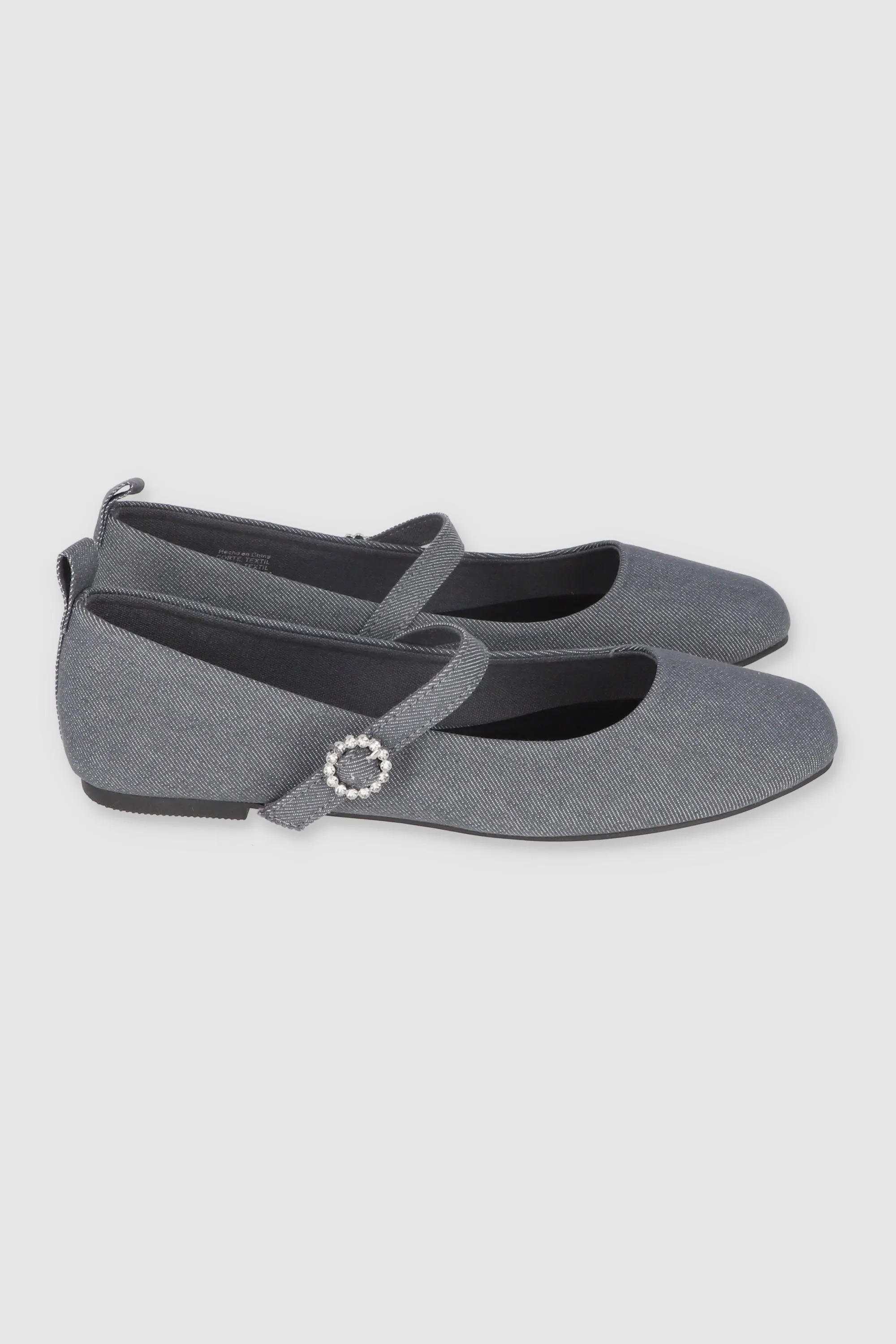 Flats Punta Rebanada Denim