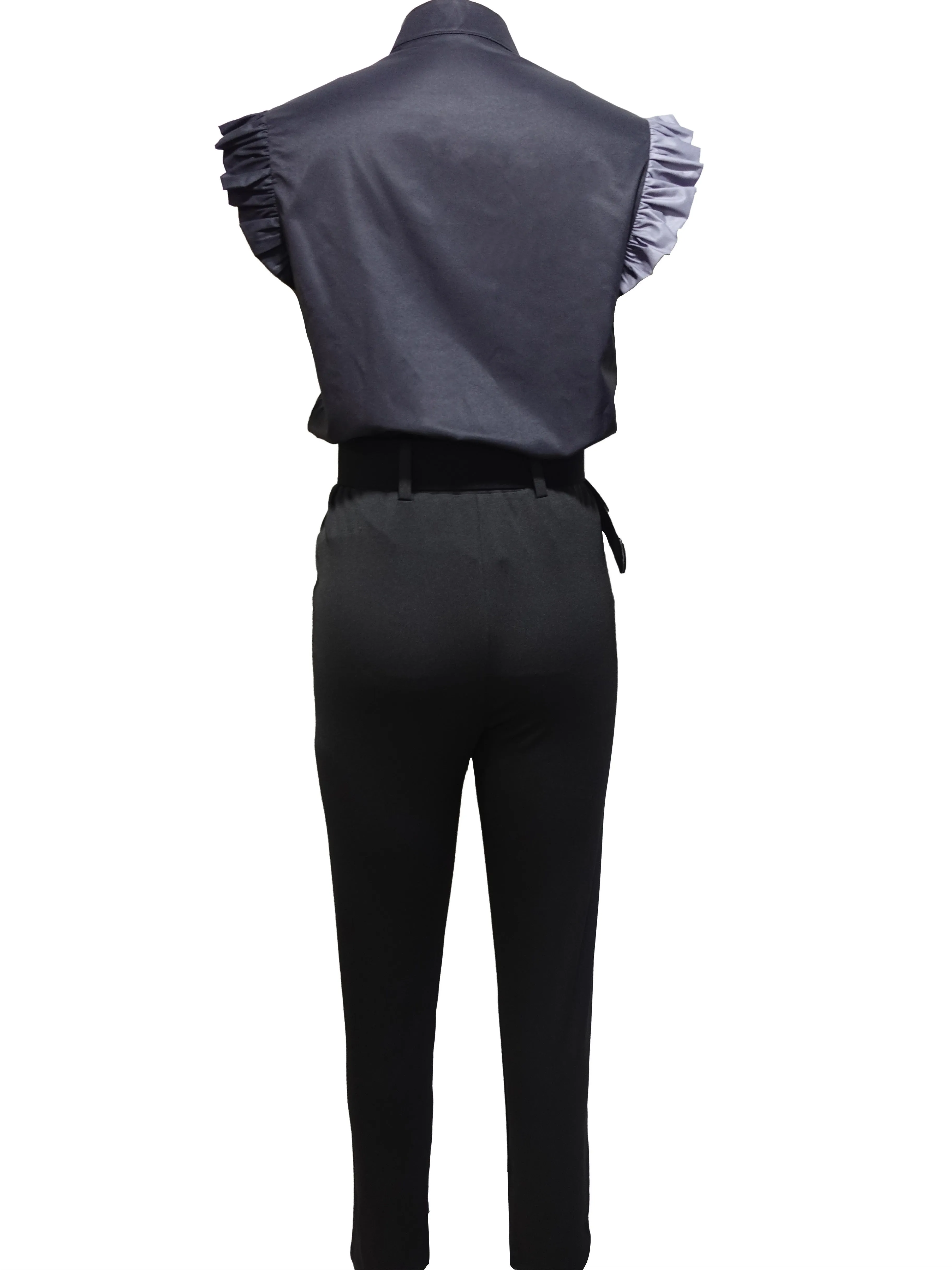 Florabel™ - Chic Ruffle-Sleeve Ensemble