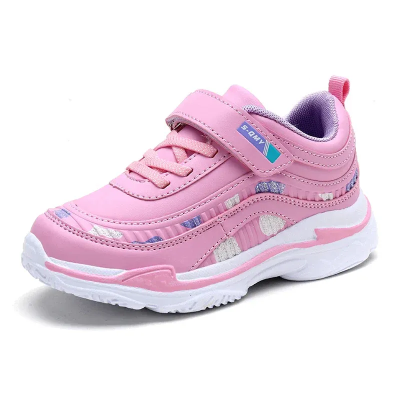 Girls Sport Shoes Waterproof Running Shoes Kids Sneakers Breathable Antislip Children Shoes