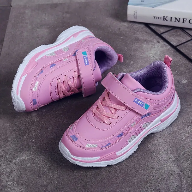 Girls Sport Shoes Waterproof Running Shoes Kids Sneakers Breathable Antislip Children Shoes