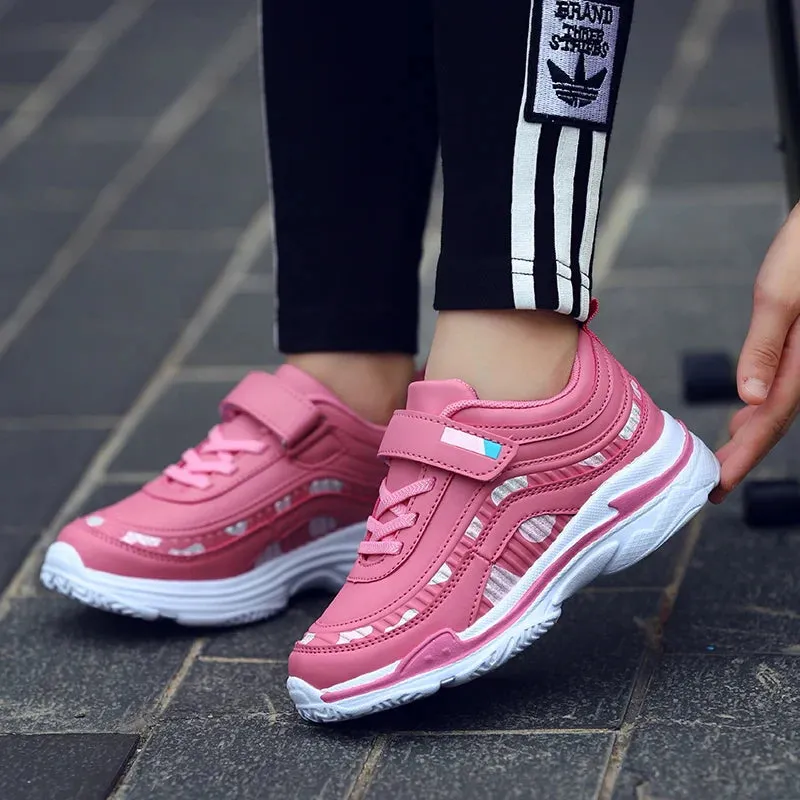 Girls Sport Shoes Waterproof Running Shoes Kids Sneakers Breathable Antislip Children Shoes