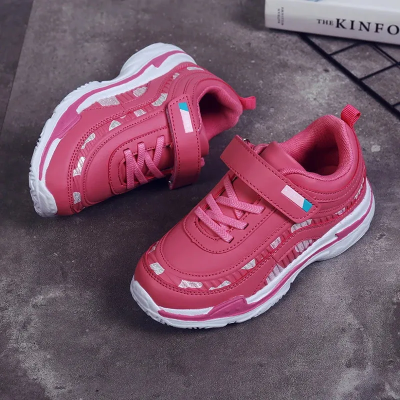 Girls Sport Shoes Waterproof Running Shoes Kids Sneakers Breathable Antislip Children Shoes