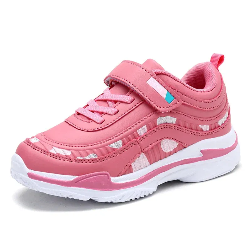 Girls Sport Shoes Waterproof Running Shoes Kids Sneakers Breathable Antislip Children Shoes