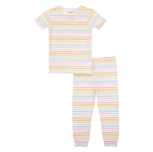 Glitter Sparkle Stripe 2pc Pajama