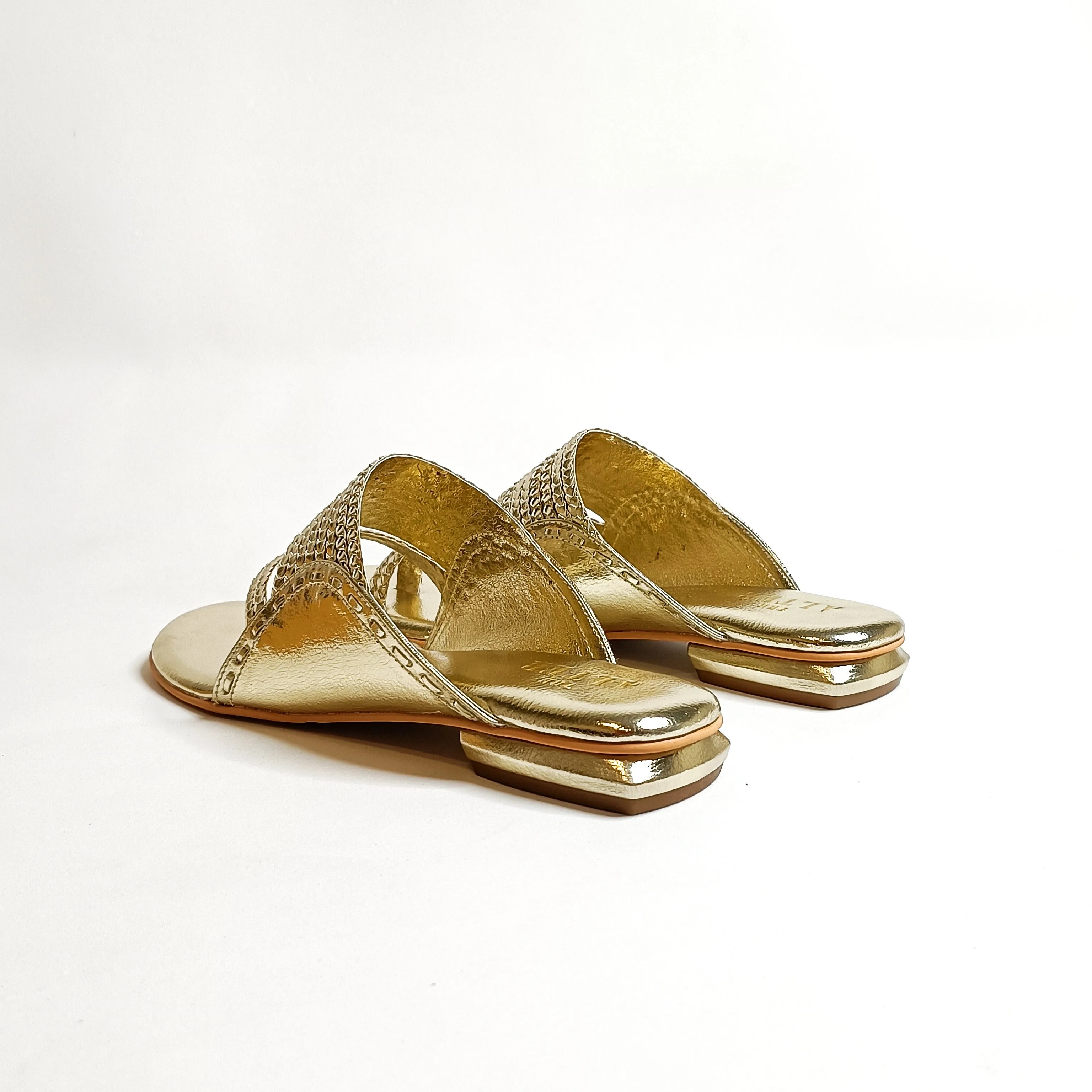 Gold Braided Flats