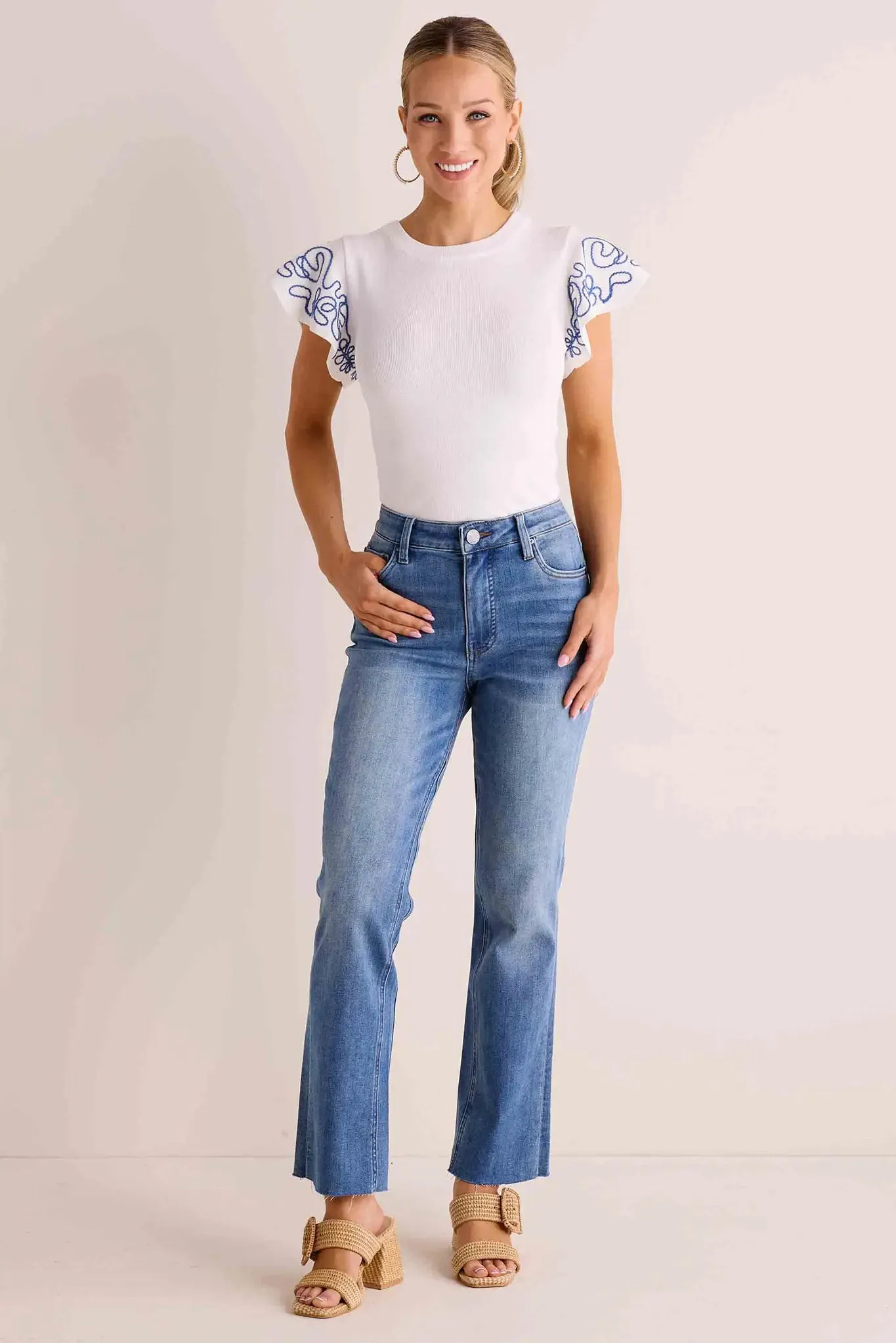 Hadley Top- Ivory