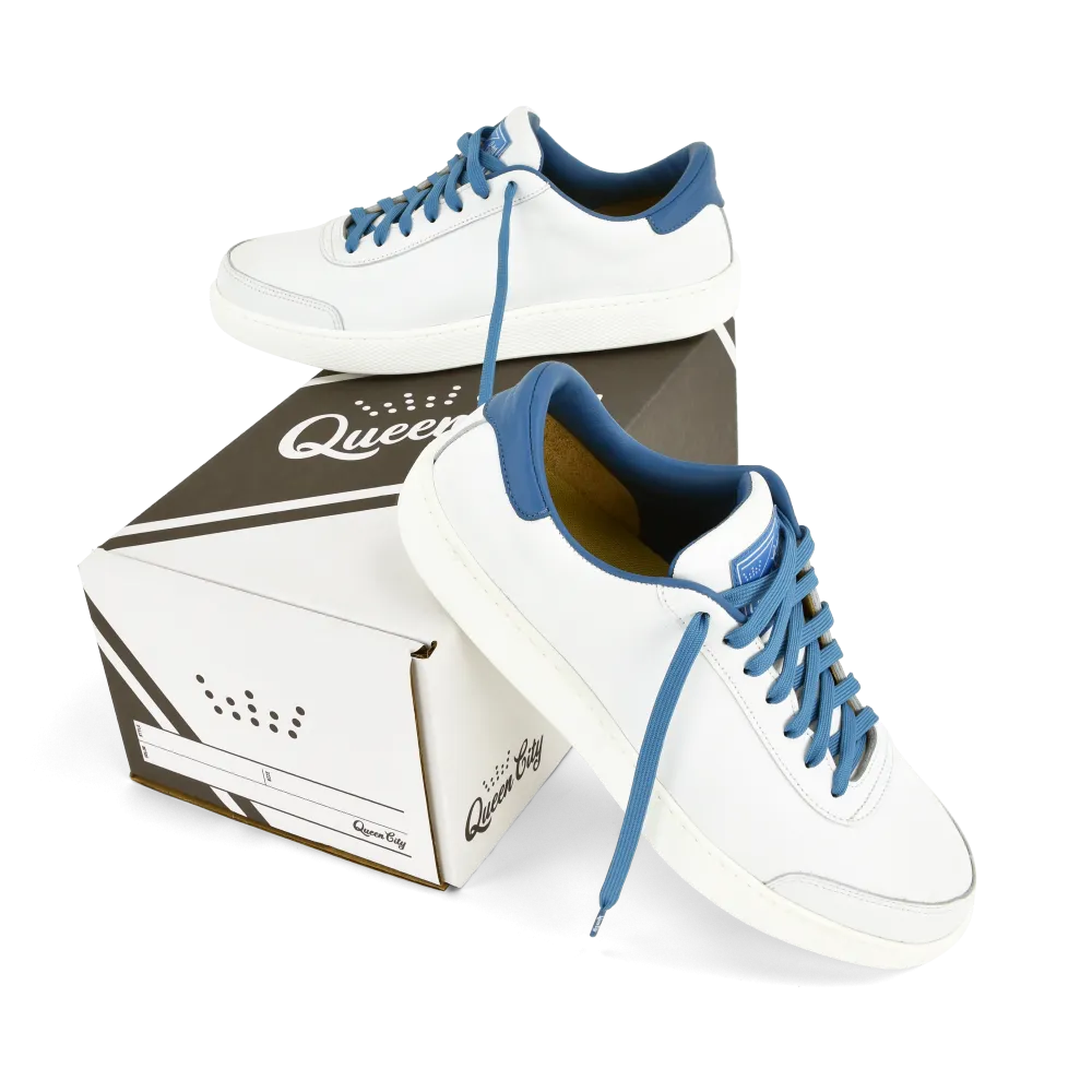 Hardwick 001 - White/Blue - Made to Order