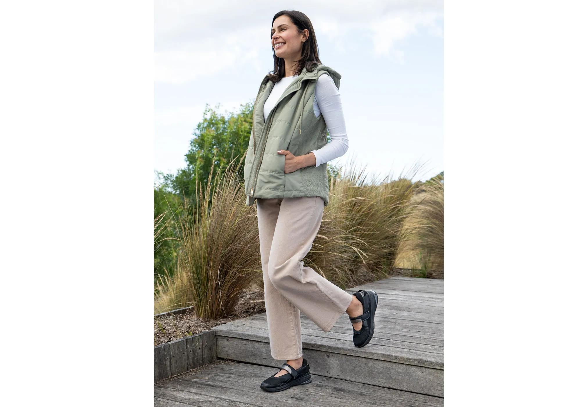 Homyped Airstep MJ Womens Comfortable Wide Fit Mary Jane Shoes