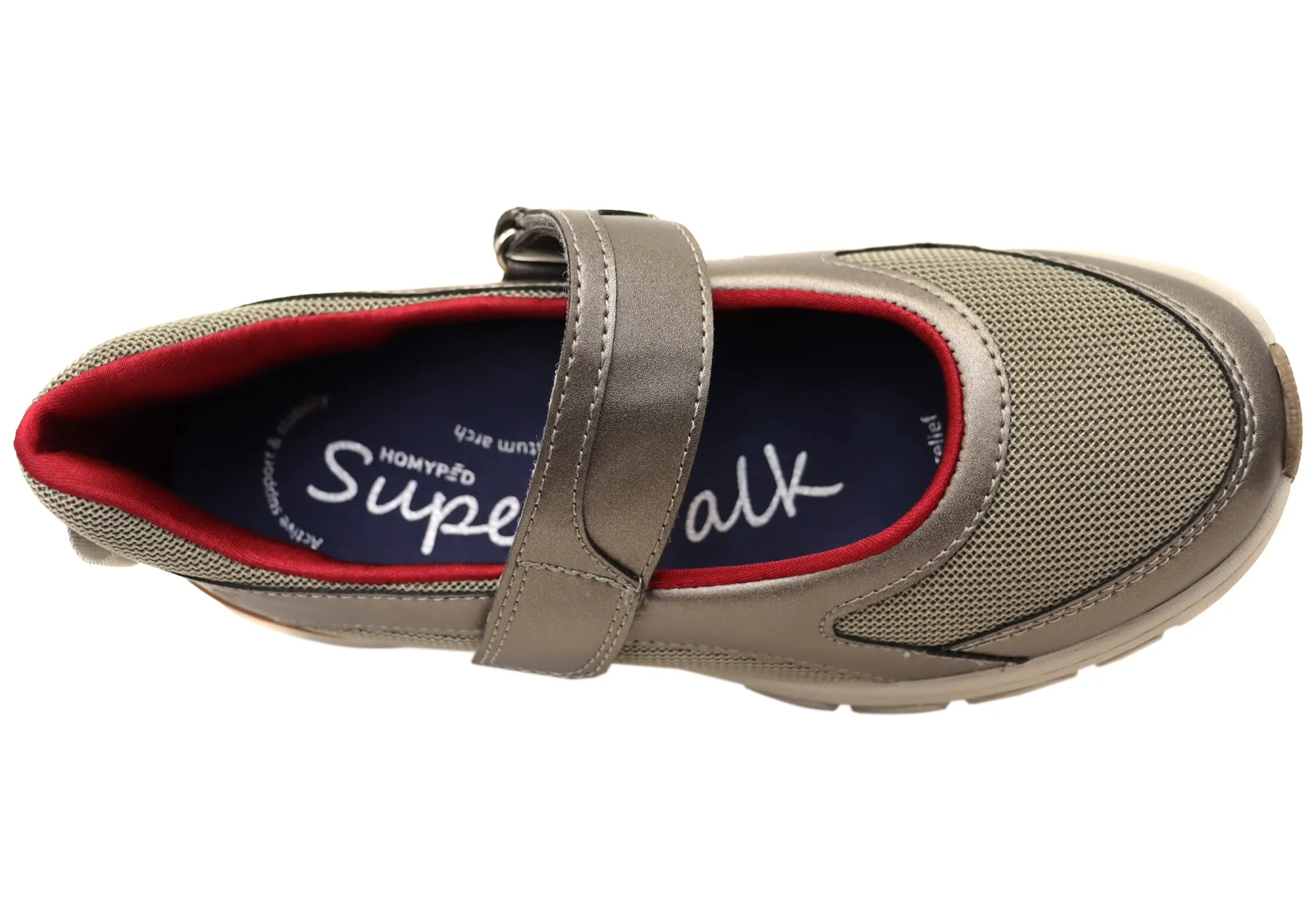 Homyped Airstep MJ Womens Comfortable Wide Fit Mary Jane Shoes