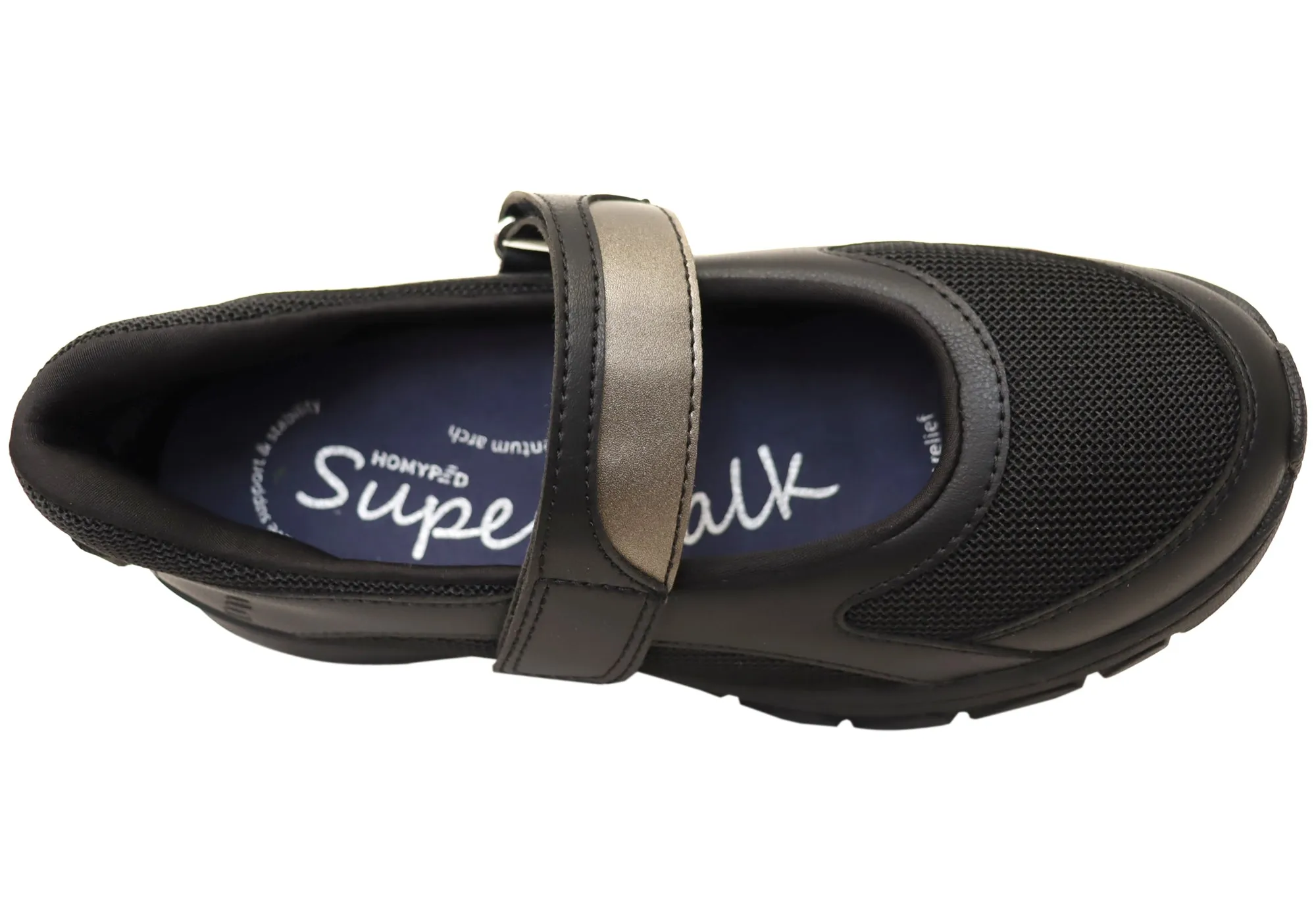 Homyped Airstep MJ Womens Comfortable Wide Fit Mary Jane Shoes