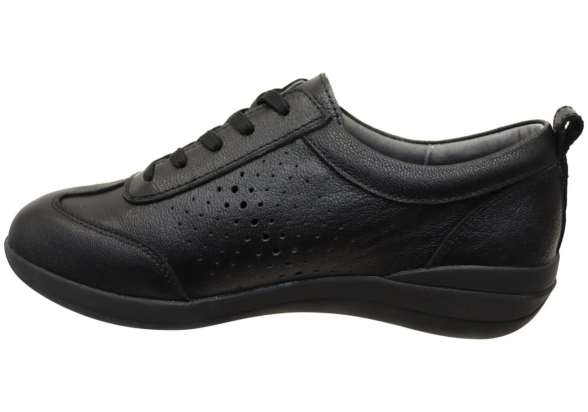 Homyped Gail Lace Womens Leather Comfortable Supportive Lace Up Shoes