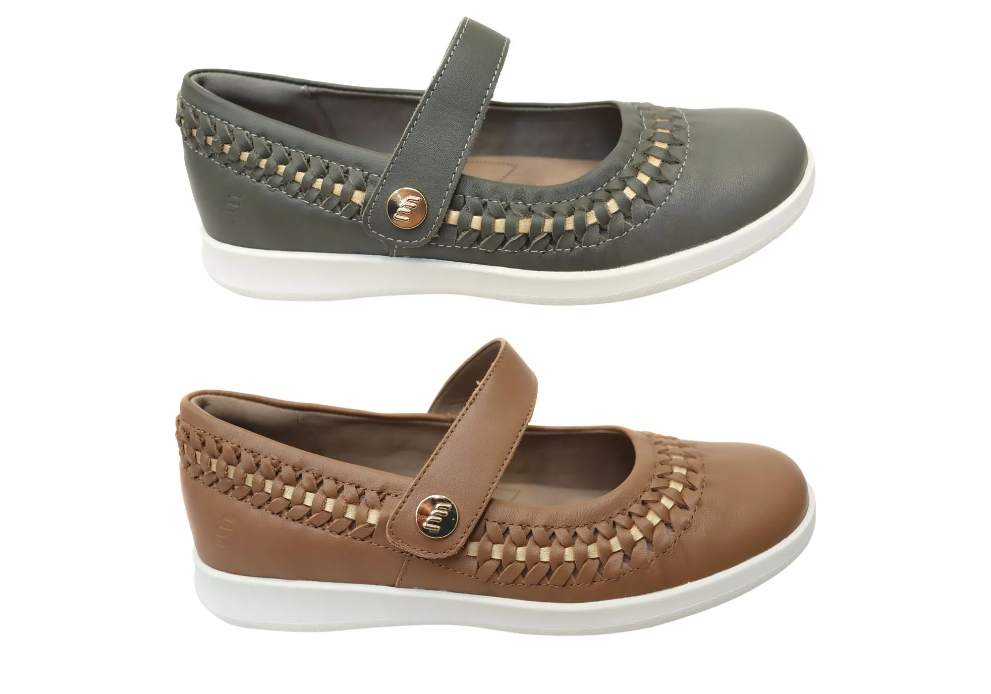 Homyped Sierra Summer Womens Leather Comfortable Mary Jane Shoes