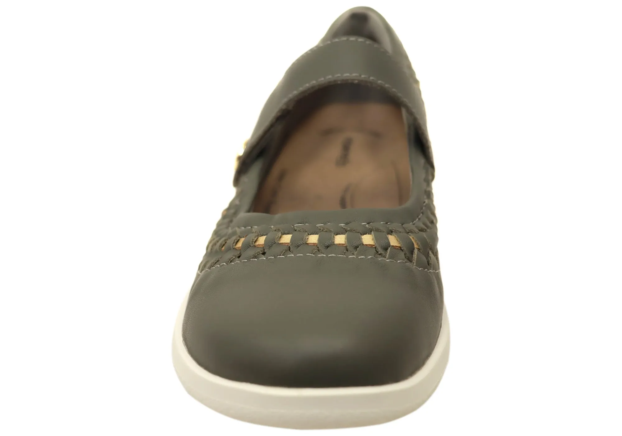 Homyped Sierra Summer Womens Leather Comfortable Mary Jane Shoes