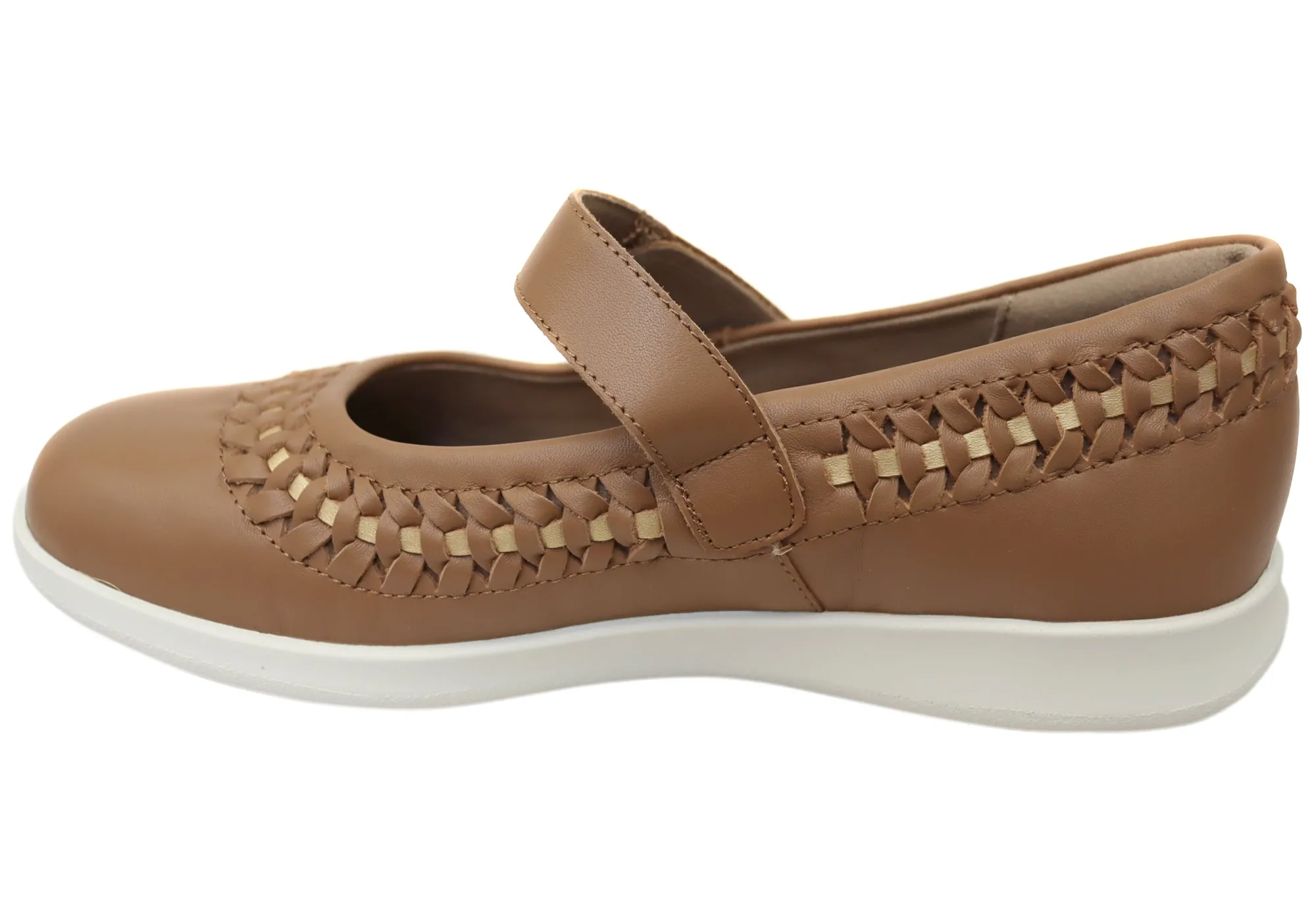 Homyped Sierra Summer Womens Leather Comfortable Mary Jane Shoes
