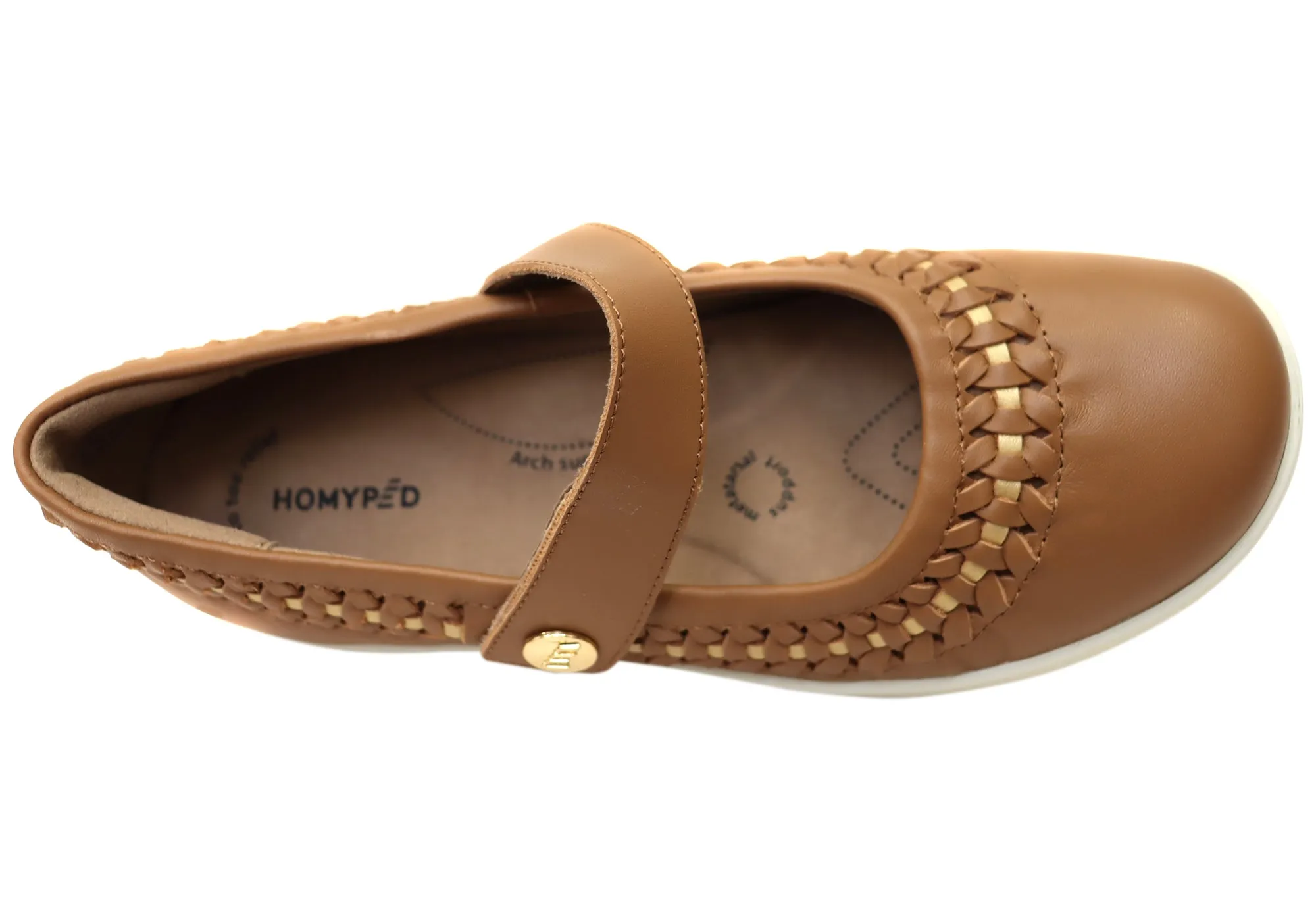 Homyped Sierra Summer Womens Leather Comfortable Mary Jane Shoes