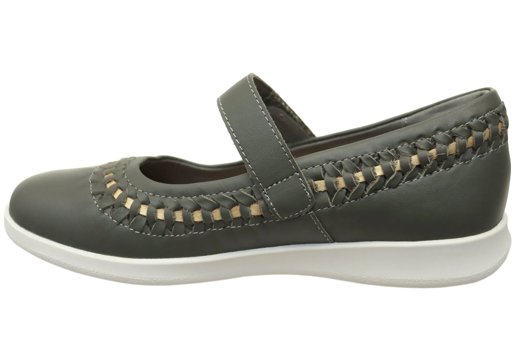 Homyped Sierra Summer Womens Leather Comfortable Mary Jane Shoes