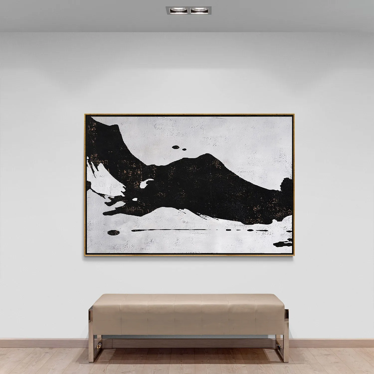 Horizontal abstract painting H26H