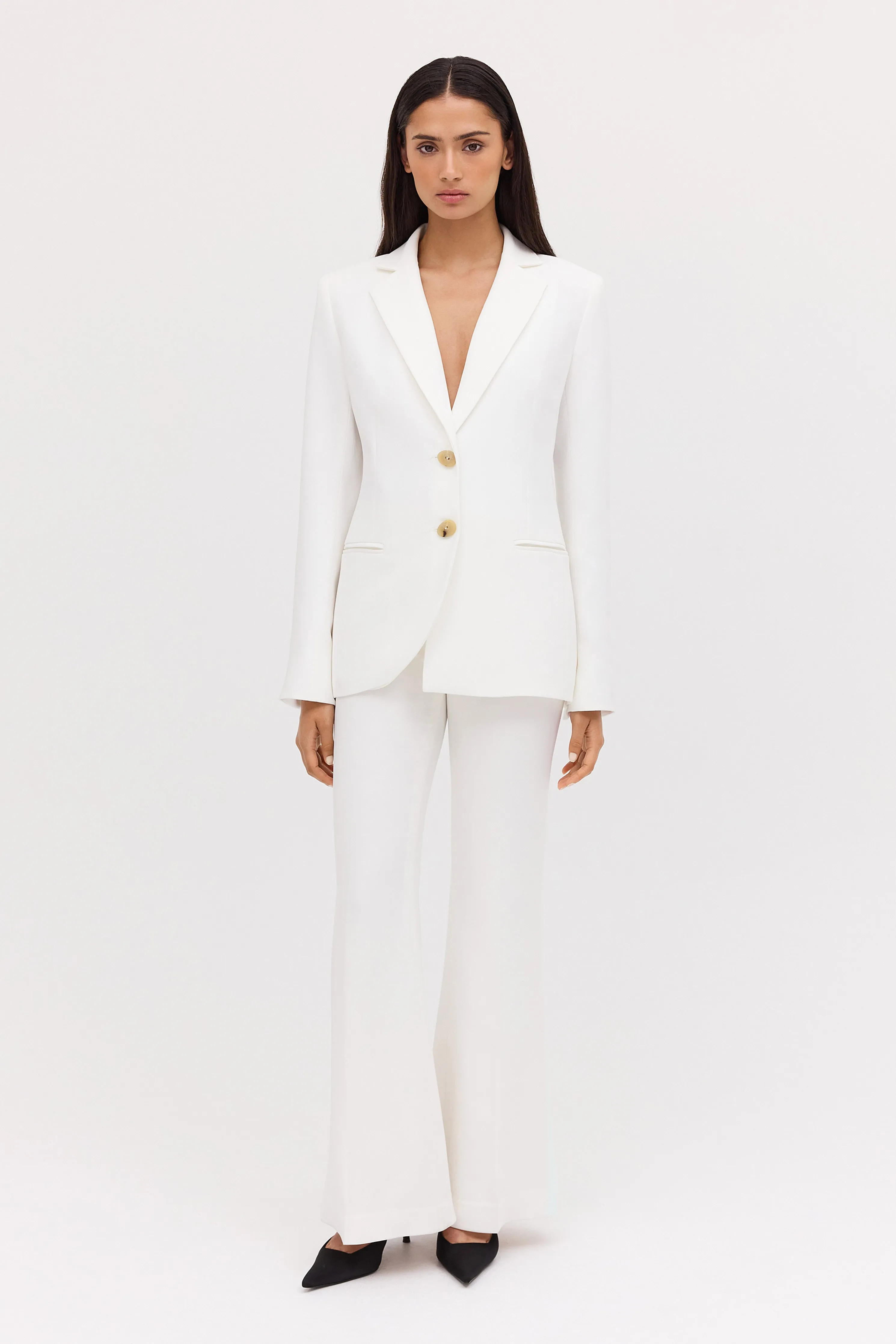 IVORY CREPE ENSO JACKET