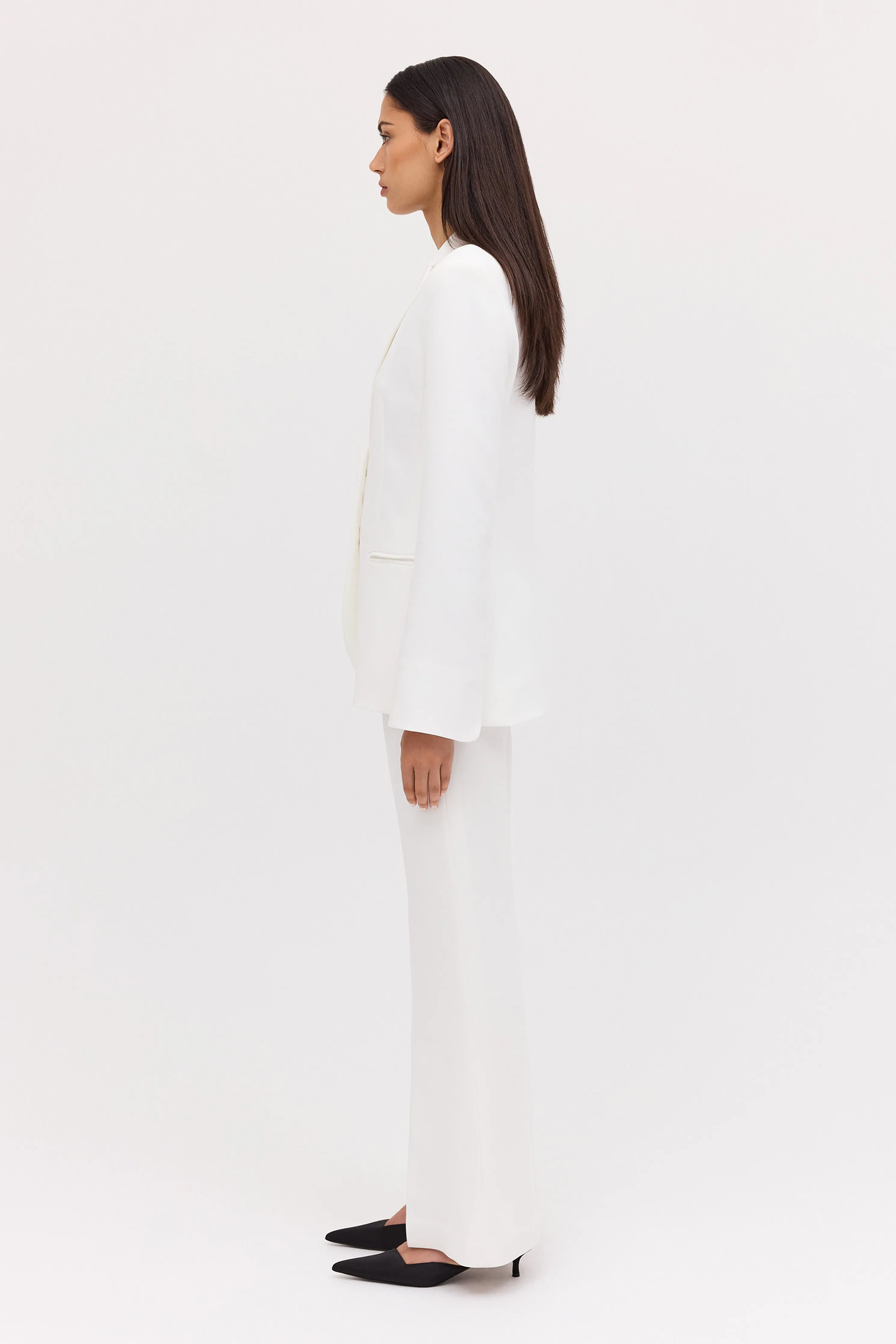 IVORY CREPE ENSO JACKET