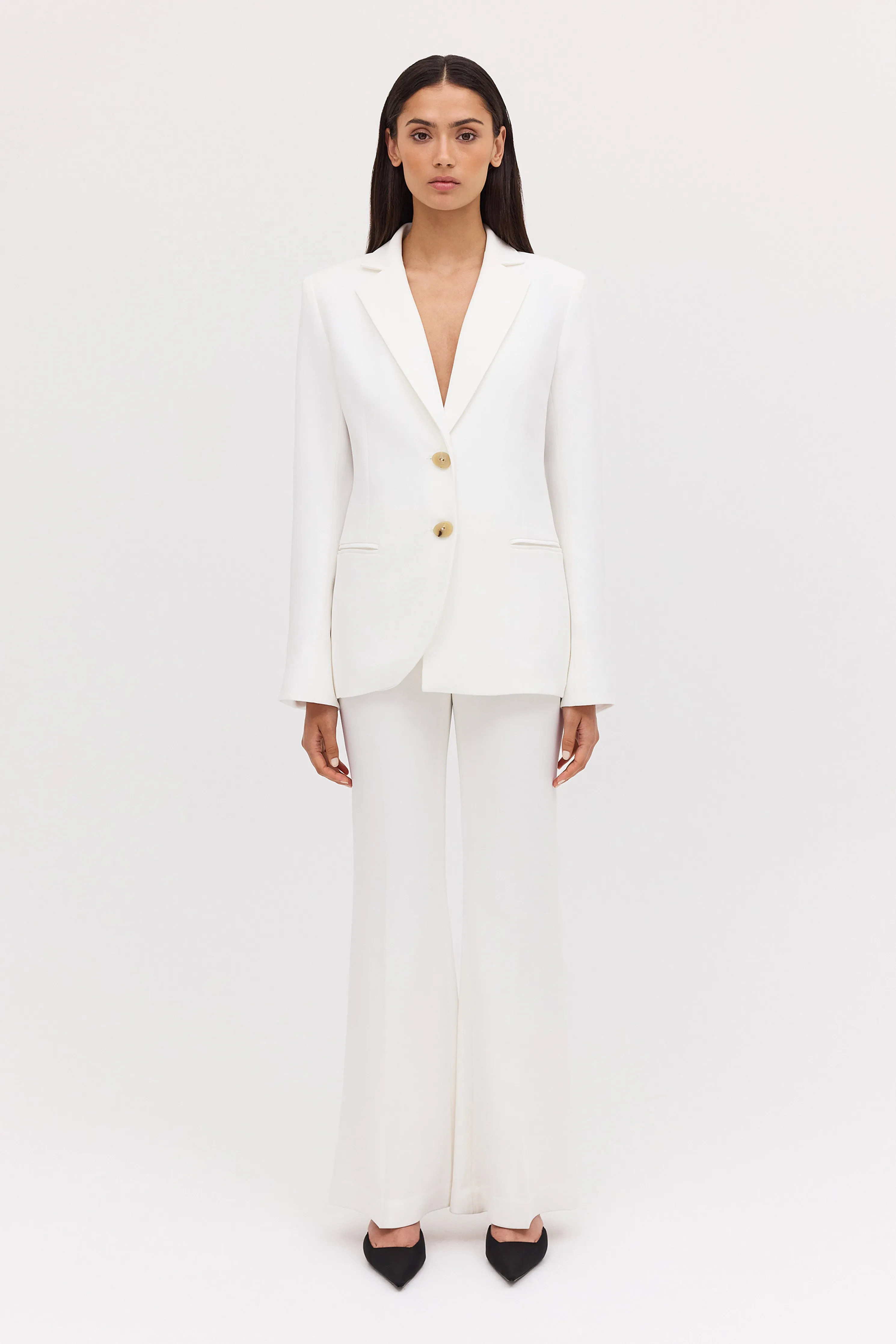 IVORY CREPE ENSO JACKET