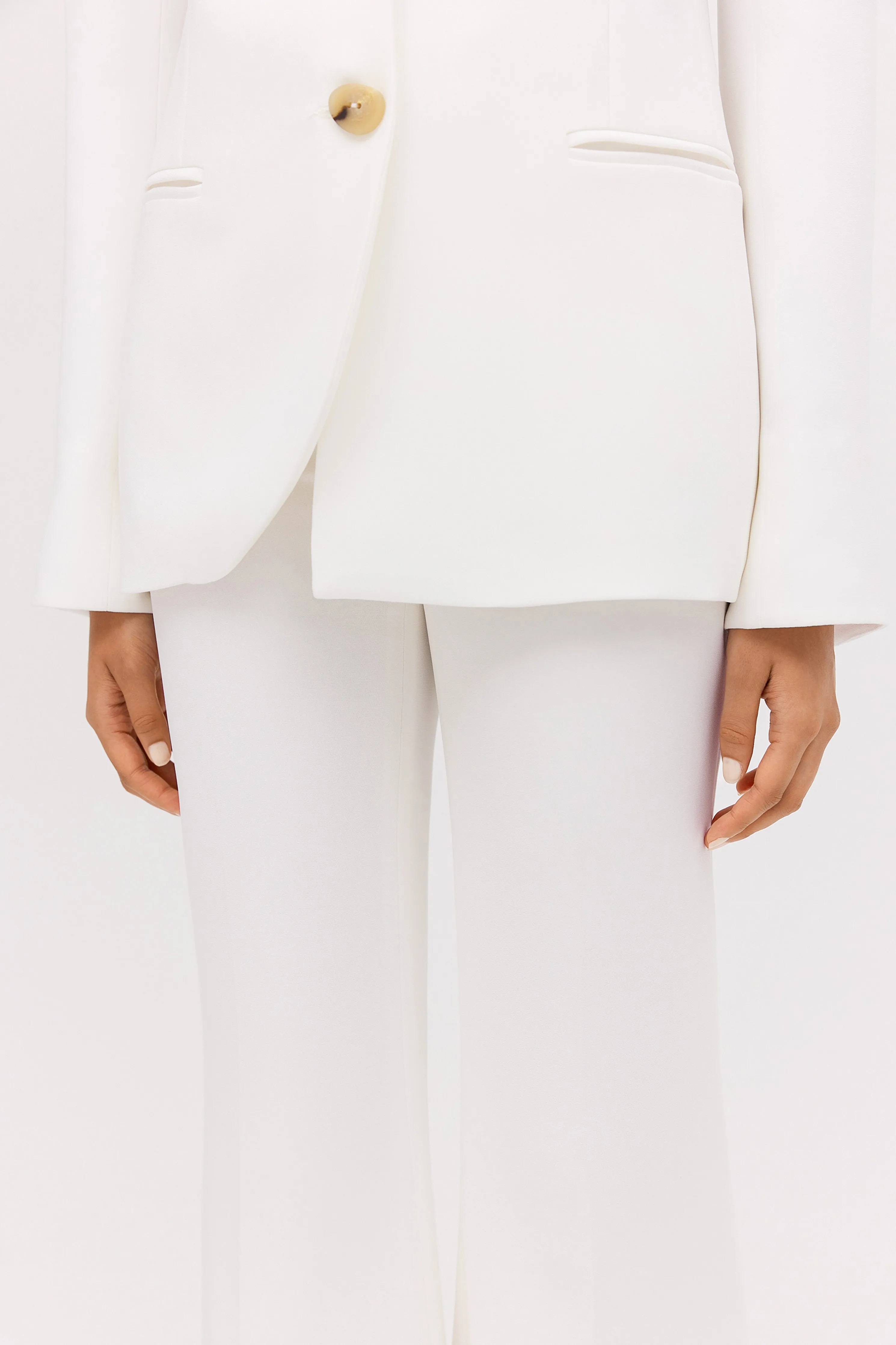 IVORY CREPE ENSO JACKET