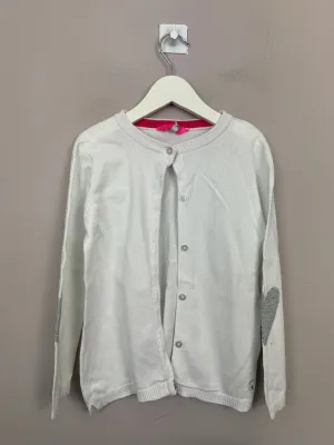 Joules White cardigan 6y