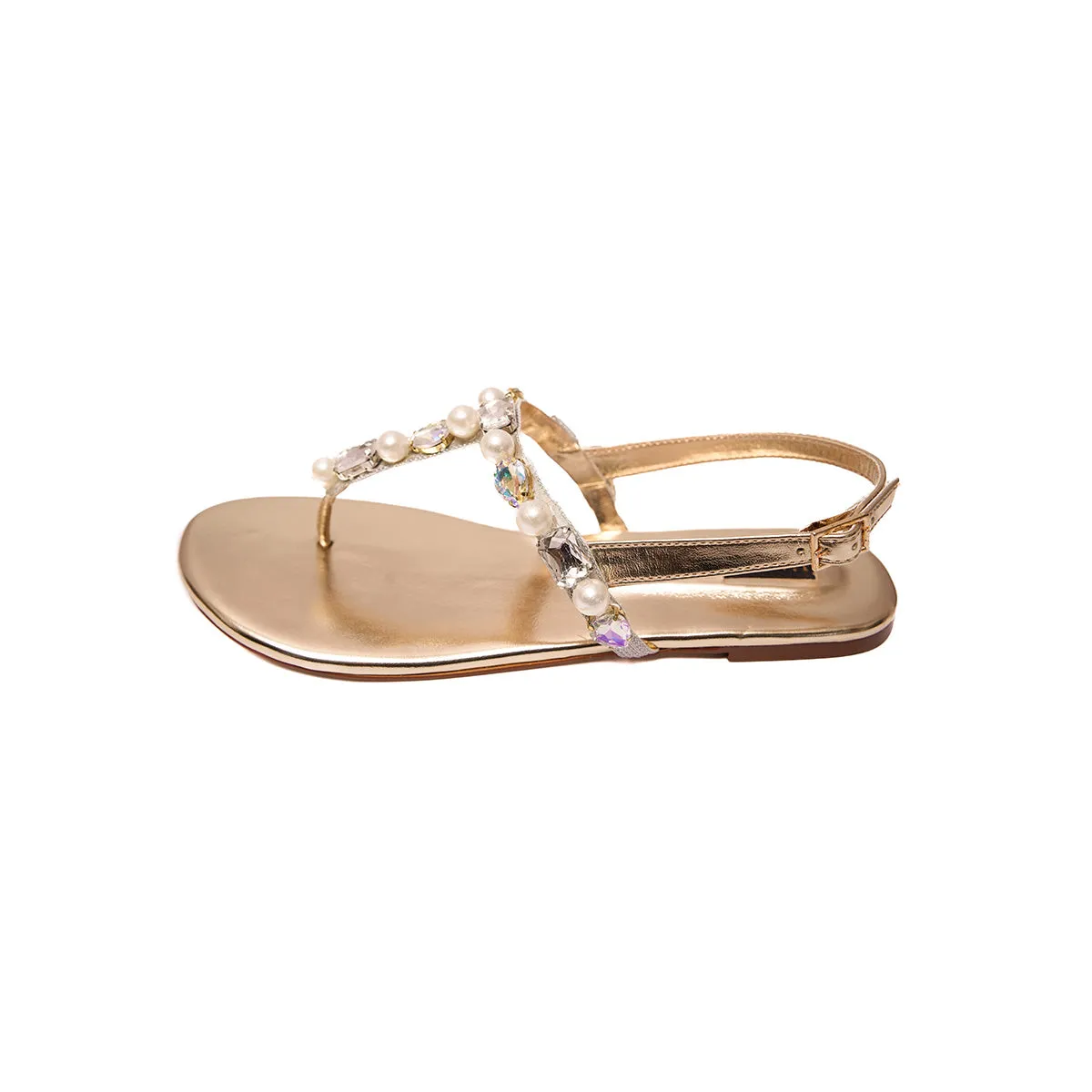 Kamilla - Gold - Flats by L'amour