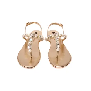 Kamilla - Gold - Flats by L'amour