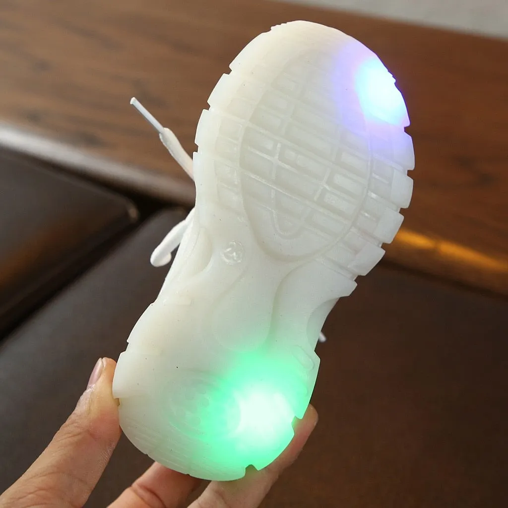 Kids Breathable LED Sneakers with Light