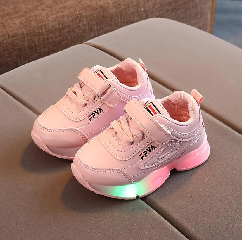Kids Breathable LED Sneakers with Light