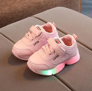Kids Breathable LED Sneakers with Light