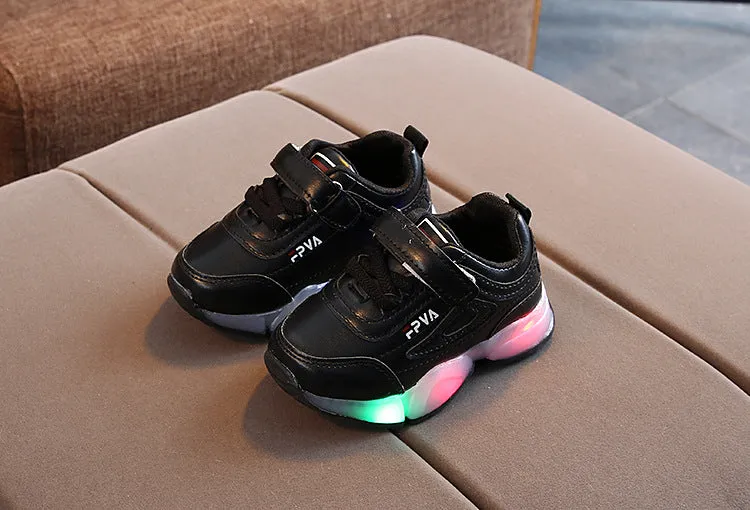 Kids Breathable LED Sneakers with Light