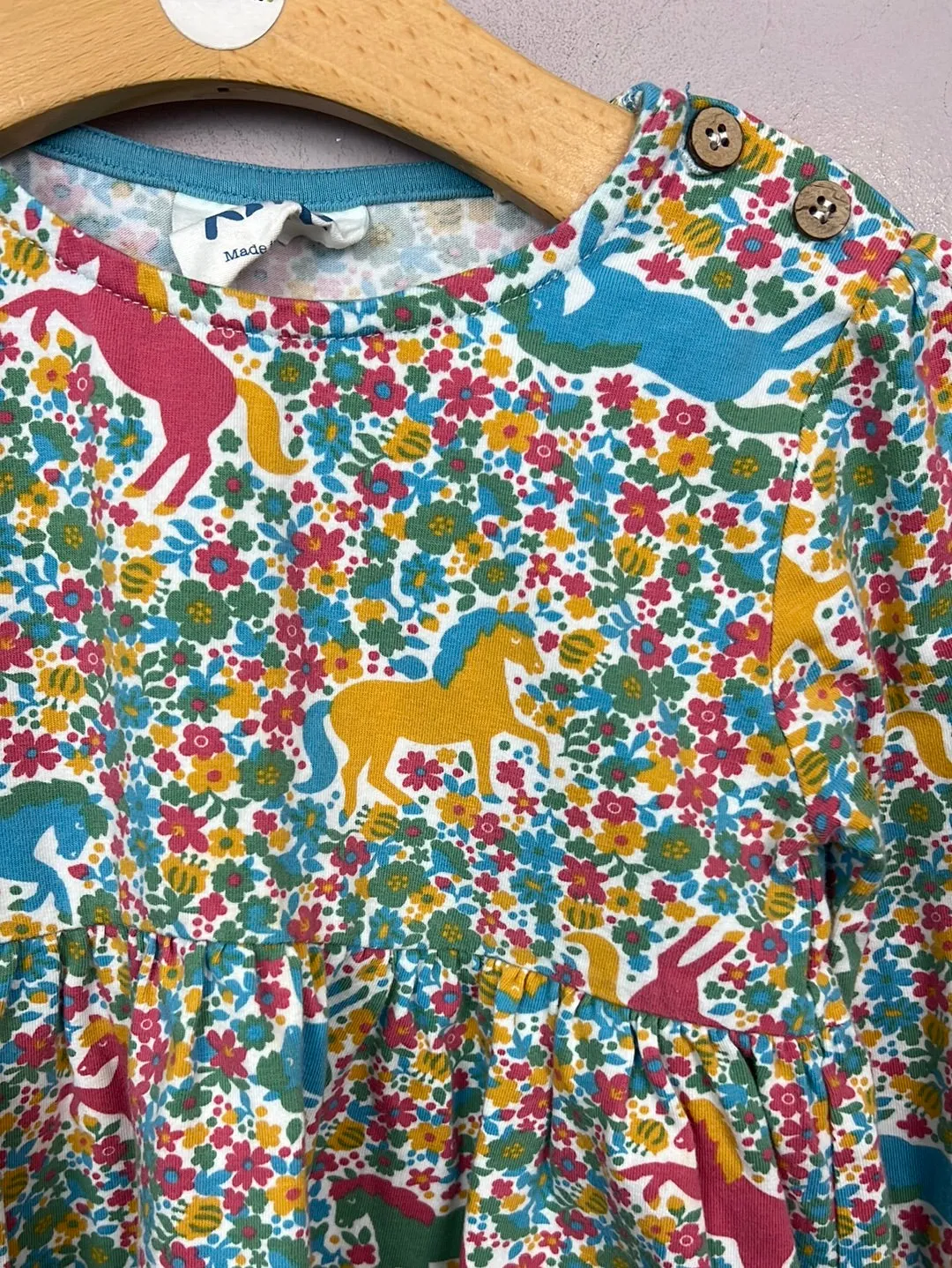 Kite ditsy pony jersey dress 3y