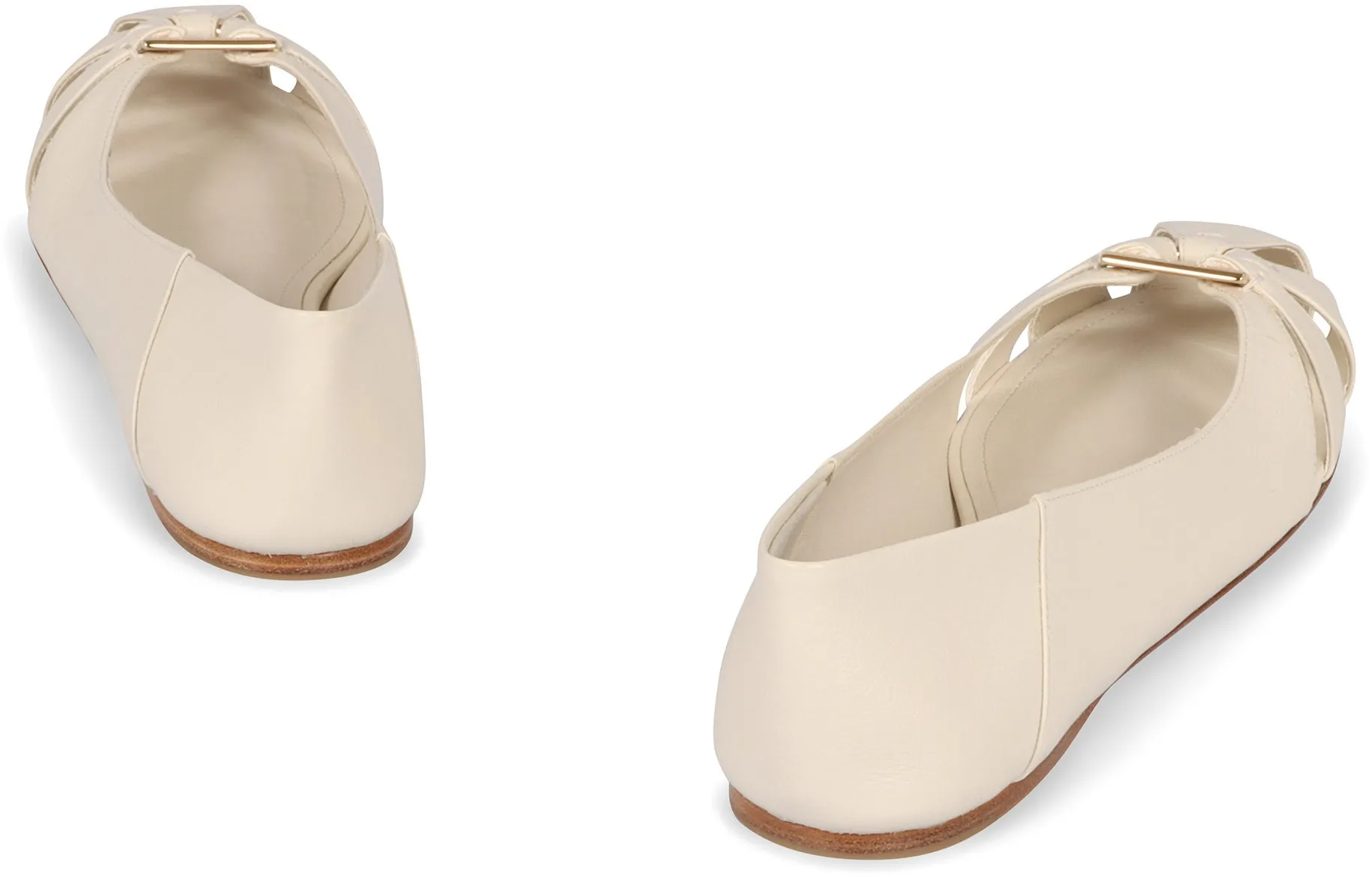 Leather ballet flats