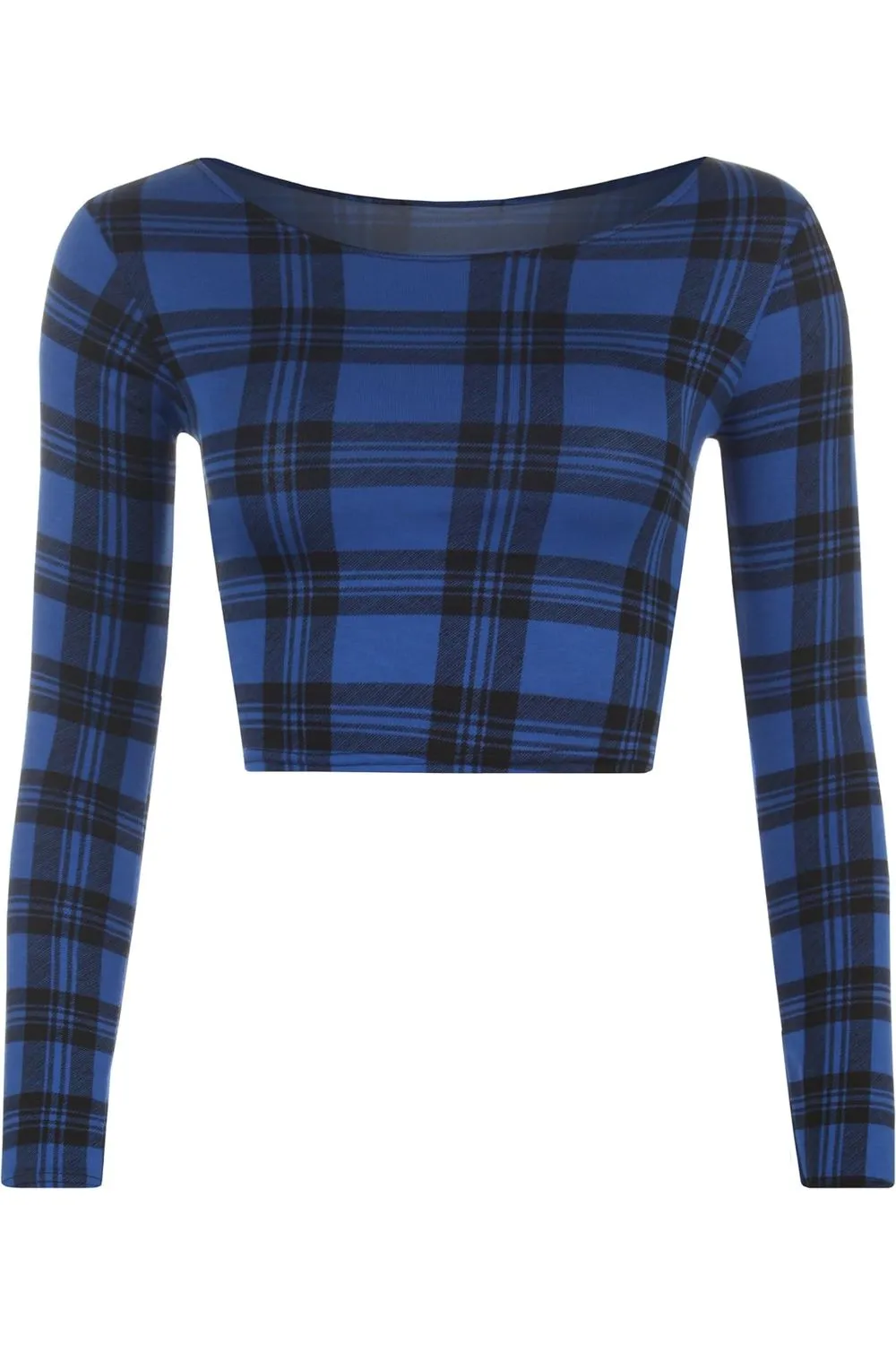Long Sleeve Printed Crop Top
