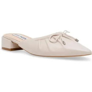 Lorrin Bone Leather Bow Detail Slip On Flats