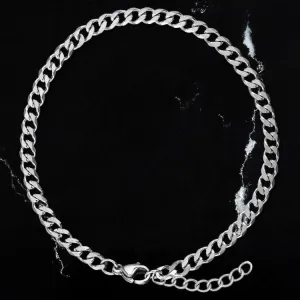 Minimal Cuban Bracelet - Silver