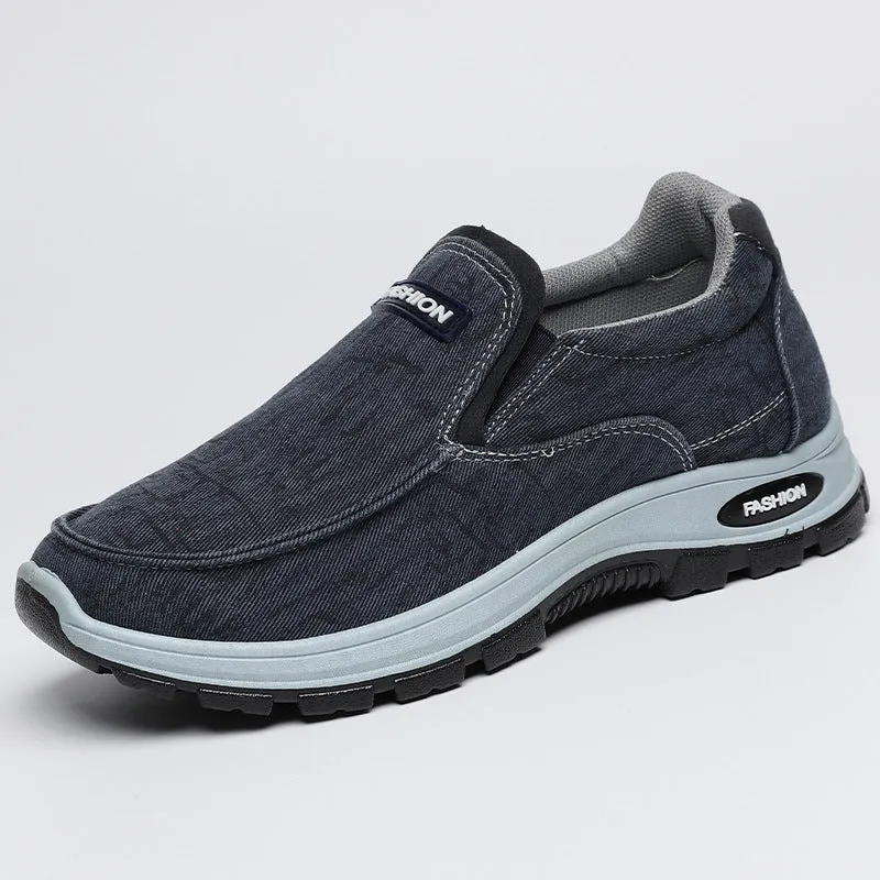 Minimalist Outdoor Moccasins for Men in Soft Canvas