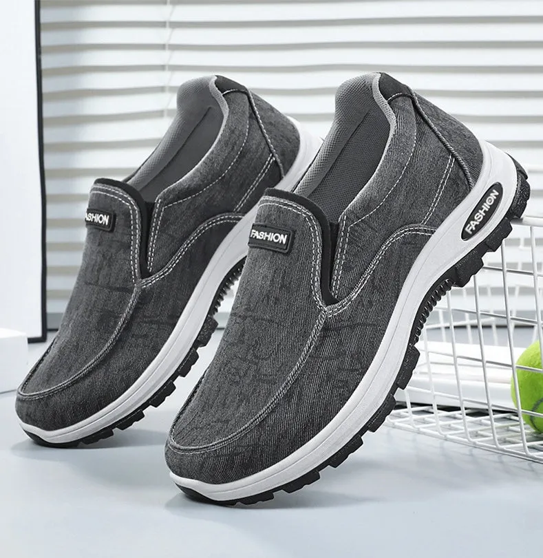 Minimalist Outdoor Moccasins for Men in Soft Canvas