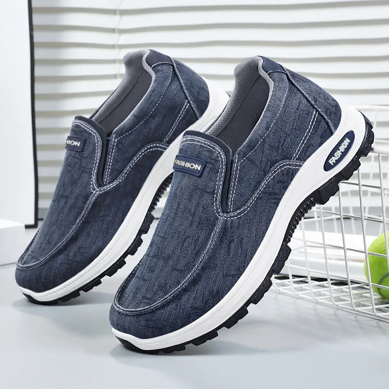 Minimalist Outdoor Moccasins for Men in Soft Canvas
