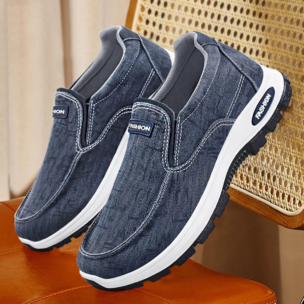 Minimalist Outdoor Moccasins for Men in Soft Canvas