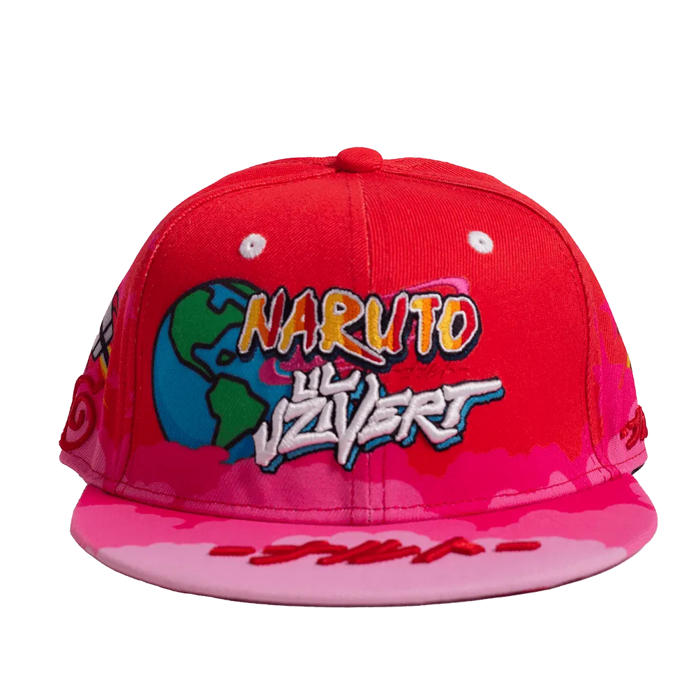 NARUTO X UZI VERT FITTED HAT RED