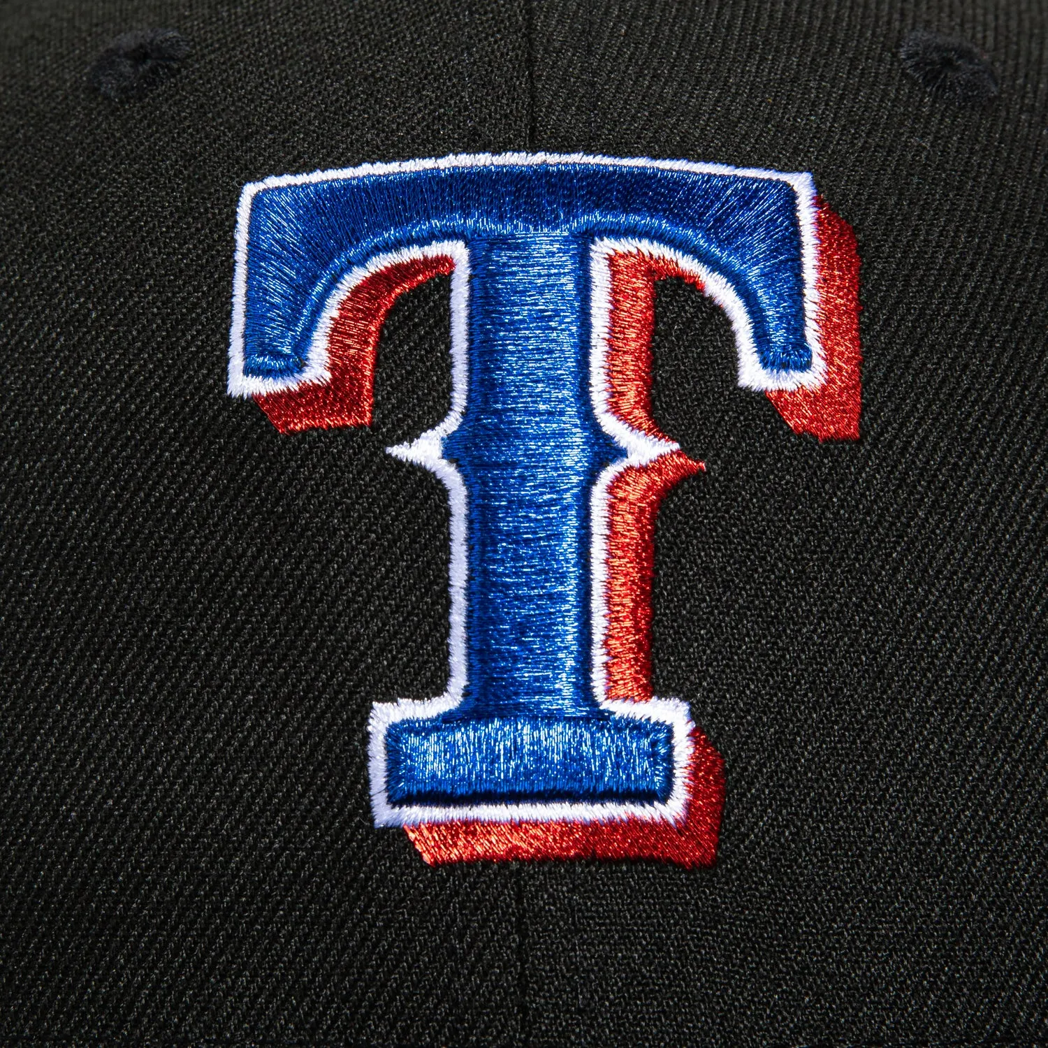 New Era 59Fifty Batty Texas Rangers Batterman Logo Patch Hat - Black
