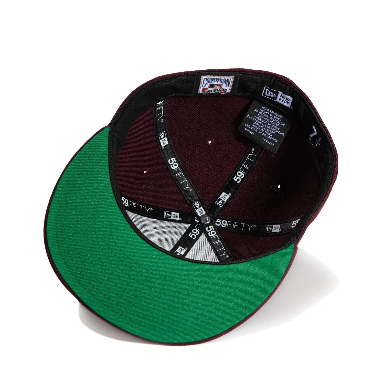 New Era 59Fifty Bordeaux Detroit Tigers 1968 World Series Patch Hat - Maroon