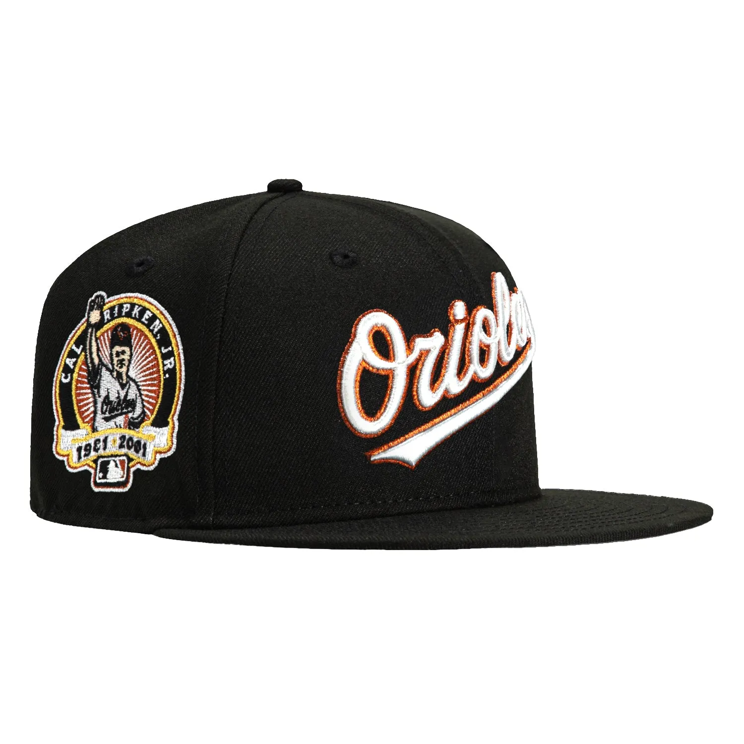 New Era 59Fifty Hall of Fame Baltimore Orioles Cal Ripken Jr. 8 Patch Hat - Black